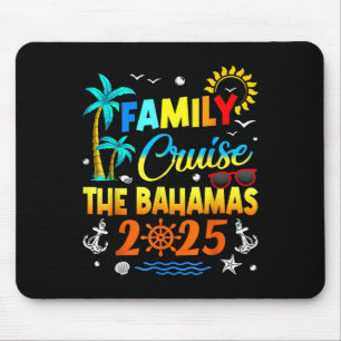 Family Cruise The Bahamas 2025 Summer Matching Vac Mouse Mat