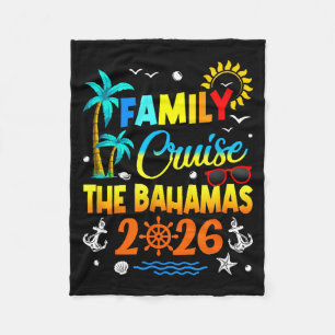 Family Cruise The Bahamas 2026 Summer Matching Vac Fleece Blanket