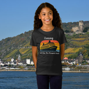 Family Cruise  Vacation Black personalise T-Shirt
