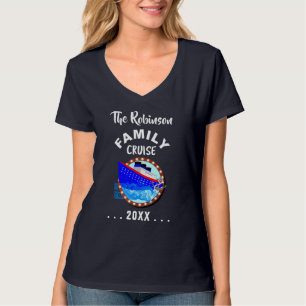 Family Cruise Vacation Cruise Ship Personalised T-Shirt