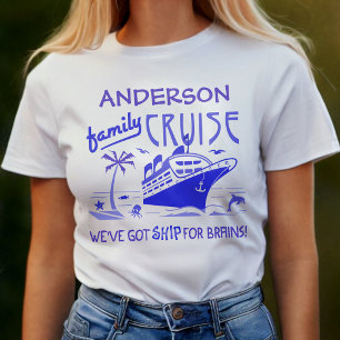 Family Cruise Vacation Funny Ship Custom Name V4 T-Shirt