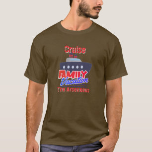 Family Cruise Vacation Personalise T-Shirt