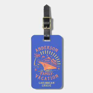 Family Cruise Vacation Ship Personalised Trip Luggage Tag
