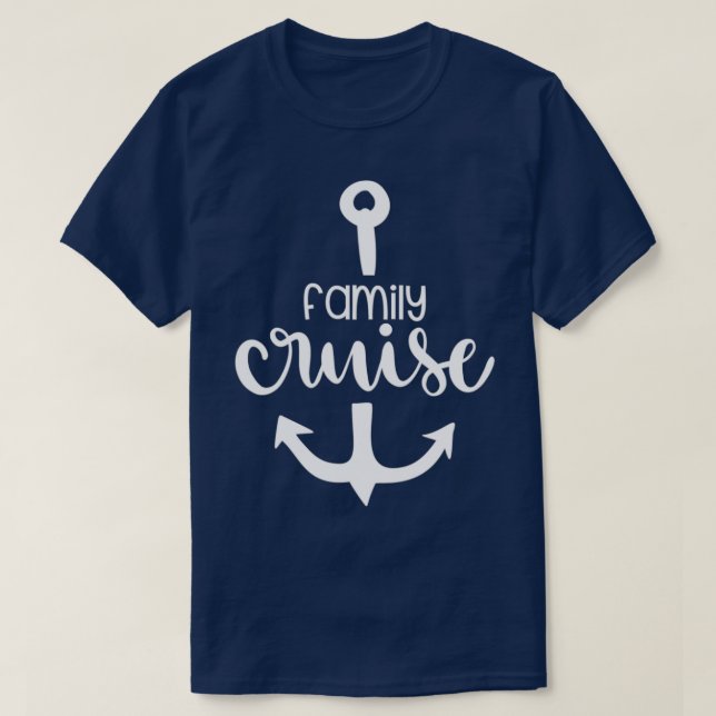Family Cruise Vacation Trip Boat Anchor Kids Adult T-Shirt (Design Front)