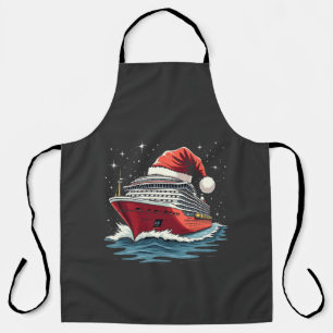 Family Cruising Cruise ship Matching Christmas  Apron