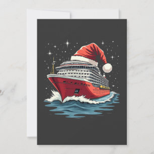 Family Cruising Cruise ship Matching Christmas  Invitation