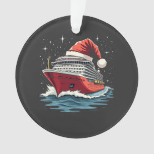 Family Cruising Cruise ship Matching Christmas  Ornament