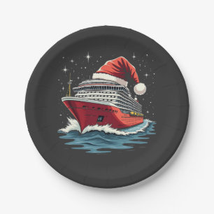 Family Cruising Cruise ship Matching Christmas  Paper Plate