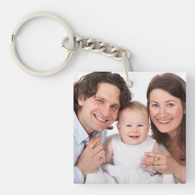 Family Custom Add Photo Key Ring (Front)