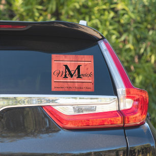 Family custom last name and first name decal