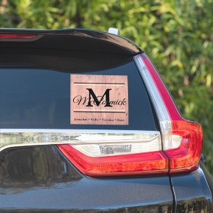 Family custom last name and first name decal