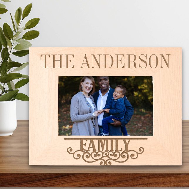 Family Custom Name Personalised Etched Frames (Creator Uploaded)