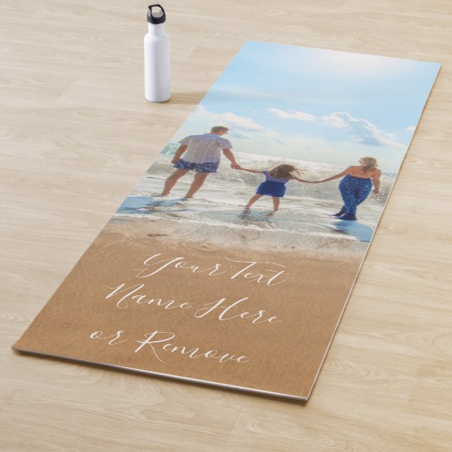 Family - Custom Photo and Text - Your Own Design  Yoga Mat (In Situ)