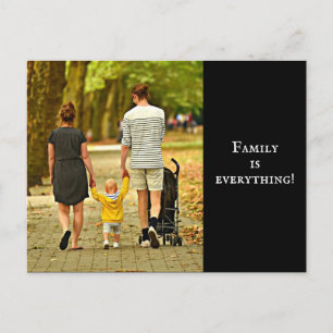 Family custom photo  postcard