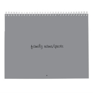 Family Customisable Calendar
