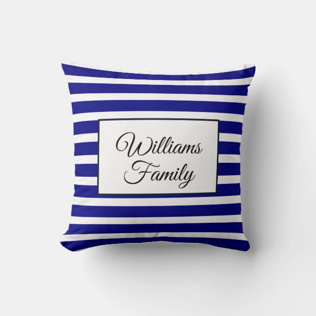 Family customised Throw Pillow (Front)