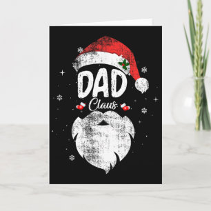 Family Dad Claus Christmas Santa's Hat Pajama Matc Card
