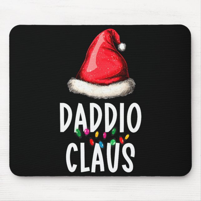 Family Daddio Claus Christmas Santa's Pajama Match Mouse Mat (Front)