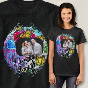 Family Dancing with Flowers & Butterflies PV01 T-Shirt