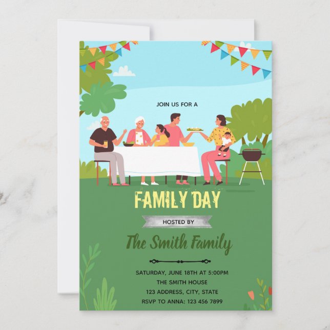 Family day invitation (Front)
