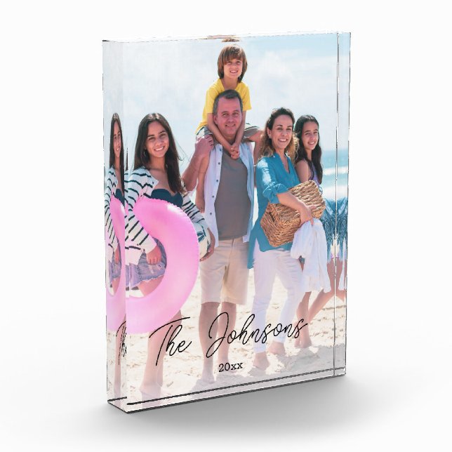 Family Day | Modern Photo Name Personalised Decor (Left)