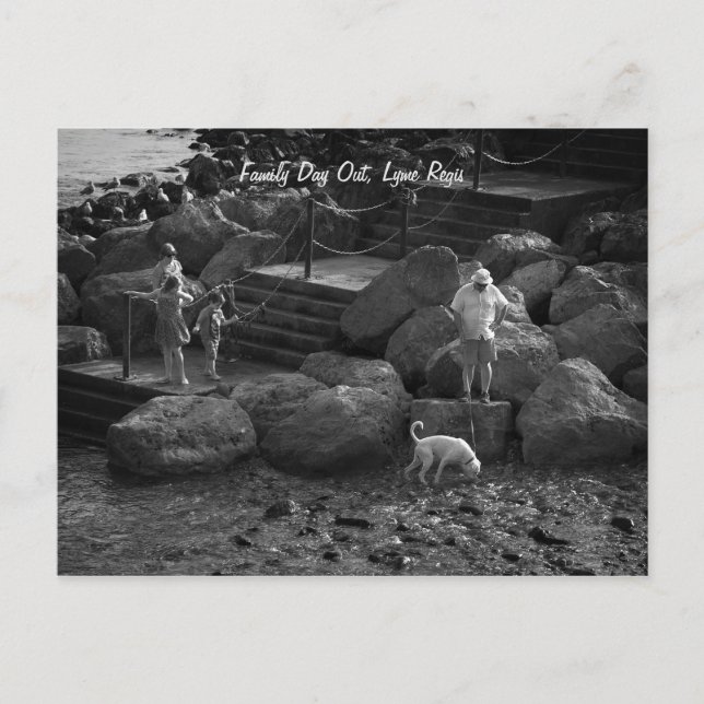 Family Day Out, Lyme Regis, Dorset Postcard (Front)