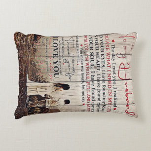 Family Decoration Gift To My Husband Design Decorative Cushion