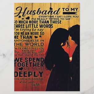 Family Decoration Letter To My Husband Design Menu