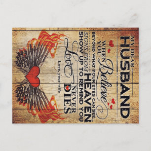 Family Decoration, To My Husband Gift Postcard