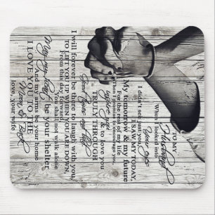 Family Decoration, To My Husband Letter Mouse Mat