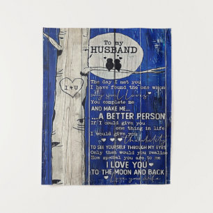 Family Decoration, To My Husband Letter Tapestry
