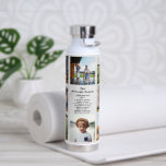 Family Definition | Modern Monogram 8 Photo Water Bottle<br><div class="desc">Modern 8 photo collage water bottle. Featuring a sweet definition of what family is with room for custom message, names and/or year. This keepsake makes a wonderful gift for any occasion: mother's day, birthdays, newlyweds, grandparents day and much more. Photo memory water bottles are not only perfect for your mum,...</div>