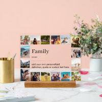 Family Definition Personalised 16 Photo Collage