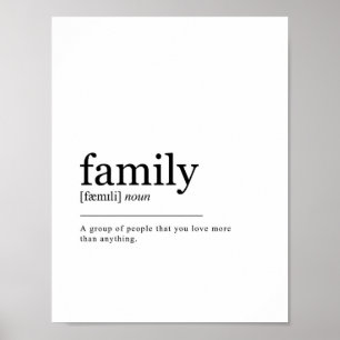 Family Definition Print
