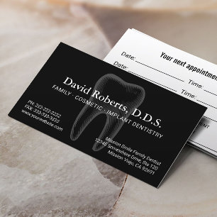 Family Dentist Plain Black Dental Appointment