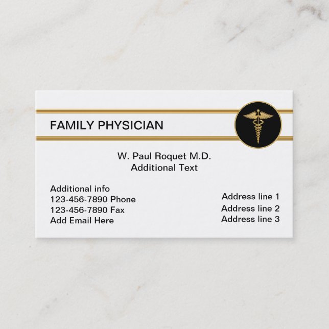 Family Doctor Business Cards (Front)