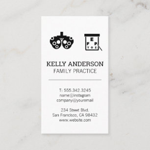 Family Doctor   Practice MD   Optometry Business Card