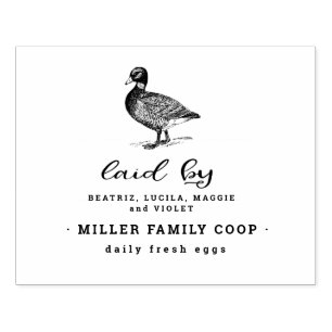 Family Duck Farm   Egg Carton Stamp