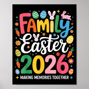 Family Easter 2026 Matching Squad Cute Bunny Men W Poster