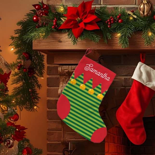 Family Elf Christmas Stocking with Name  (Creator Uploaded)