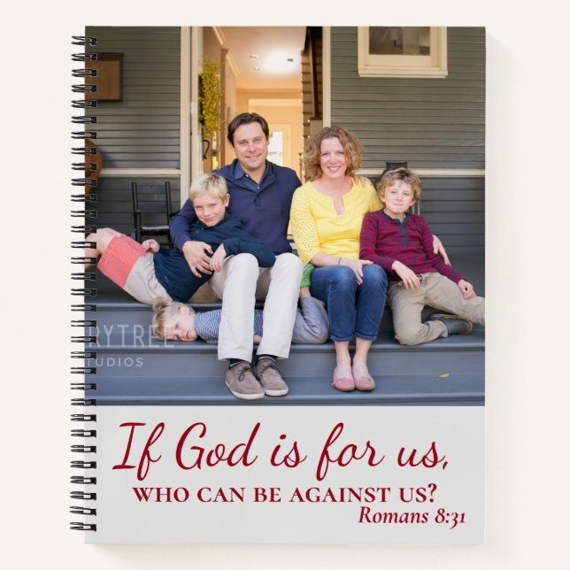 Family Encouragement God is for us Notebook (Front)