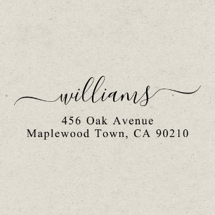 Family Fancy Handwritten Script Simple Self-inking Stamp