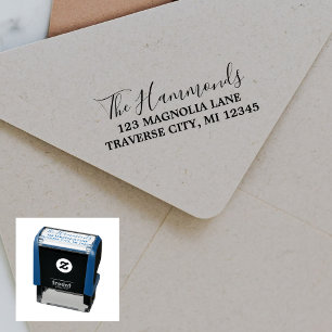 Family Fancy Return Address Self-inking Stamp