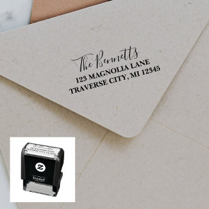 Family Fancy Return Address Self-inking Stamp