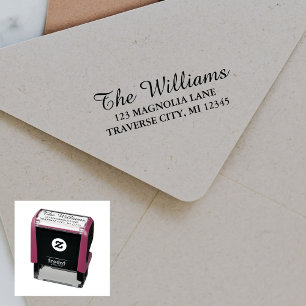 Family Fancy Return Address Self-inking Stamp