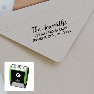 Family Fancy Return Address Self-inking Stamp