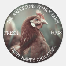 Family Farm Custom Funny Chicken Photo Template