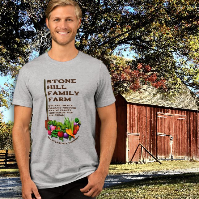 Family Farm Farmers Market Advertising Tri-Blend Shirt (Creator Uploaded)