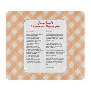 Family Favourite Recipe - Pie Cutting Board