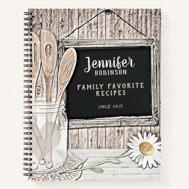 Family Favourite Recipes Notebook (Front)